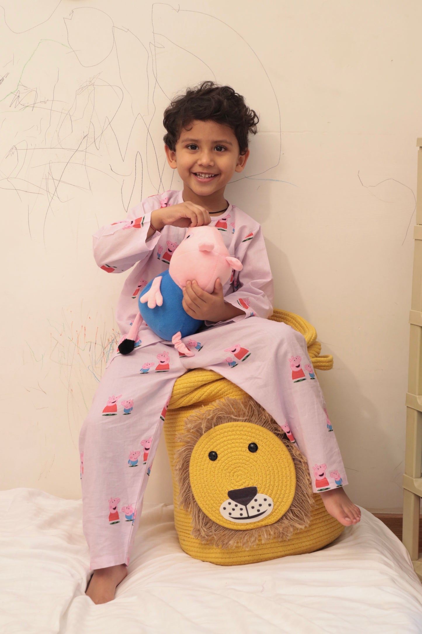 Peppa and George - Unisex kids pure cotton night suit