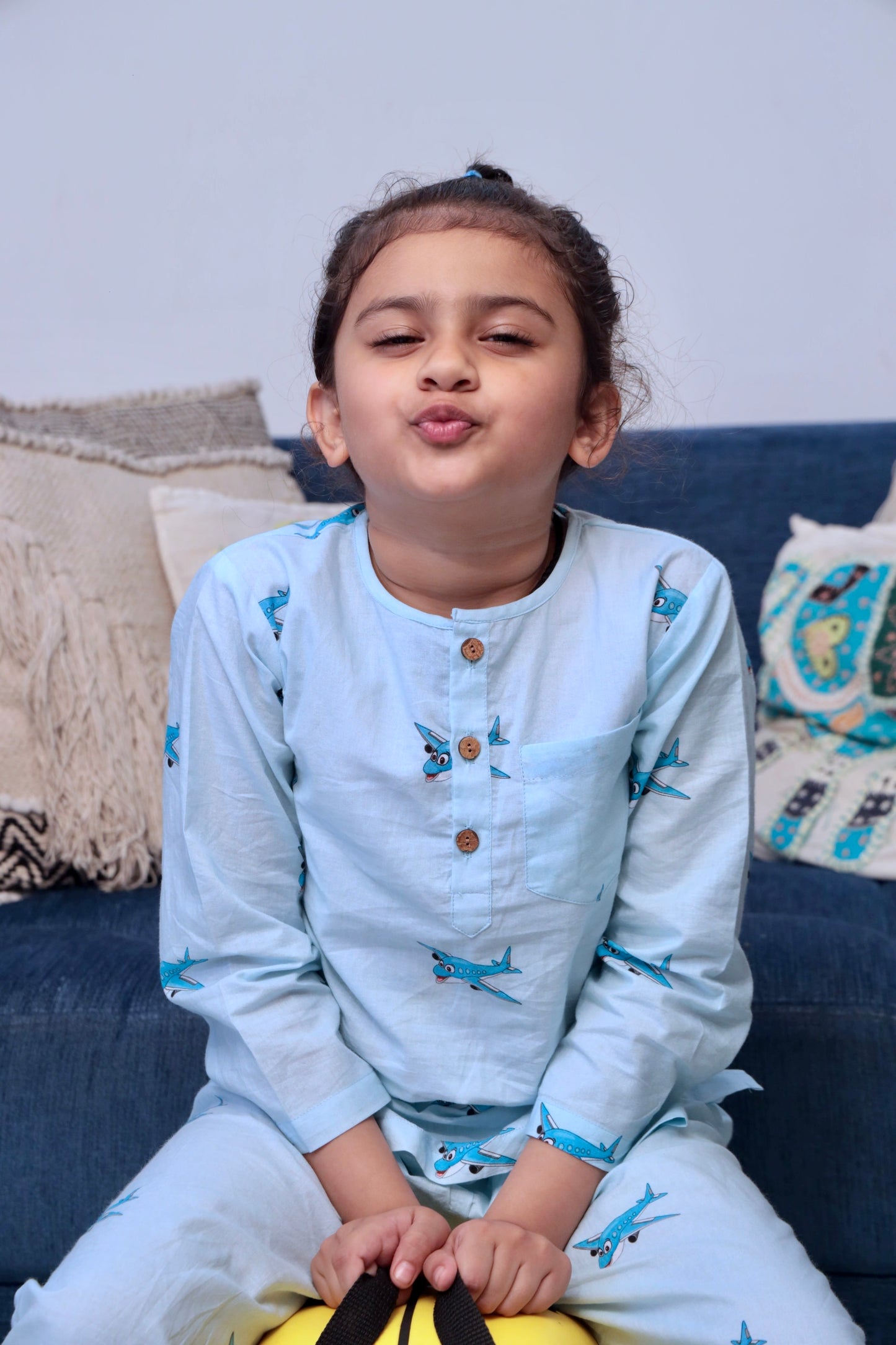 Little Aviator - Unisex kids pure cotton night suit