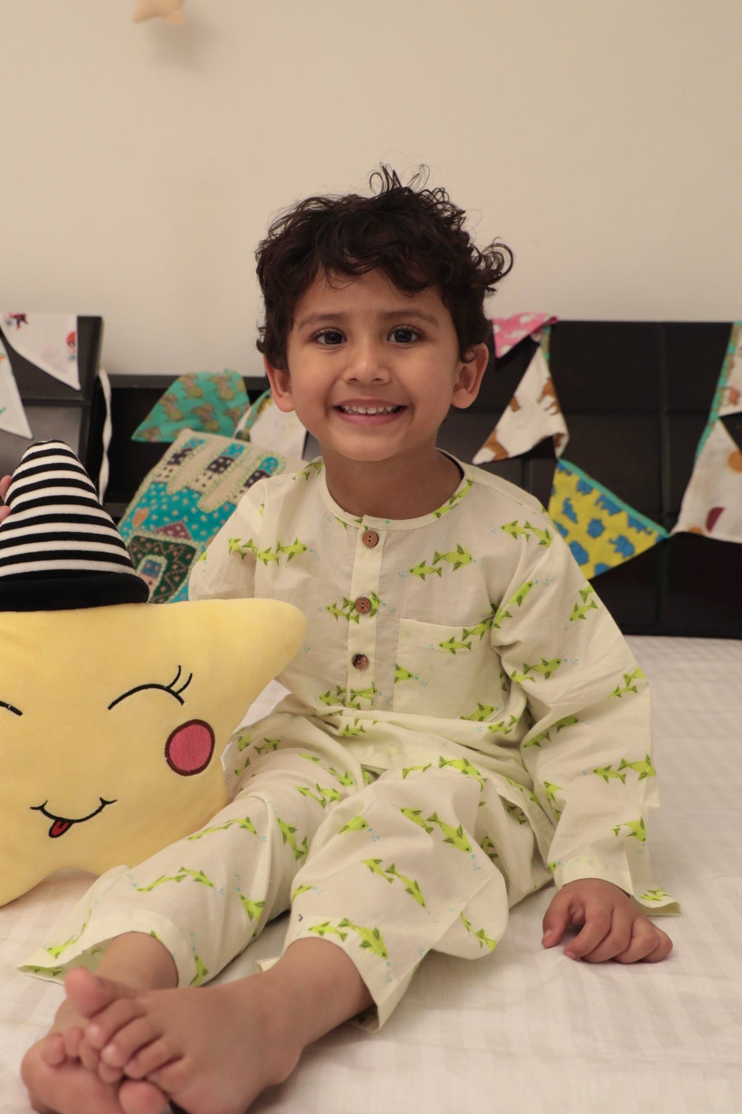 Fin-tastic - Unisex kids pure cotton night suit