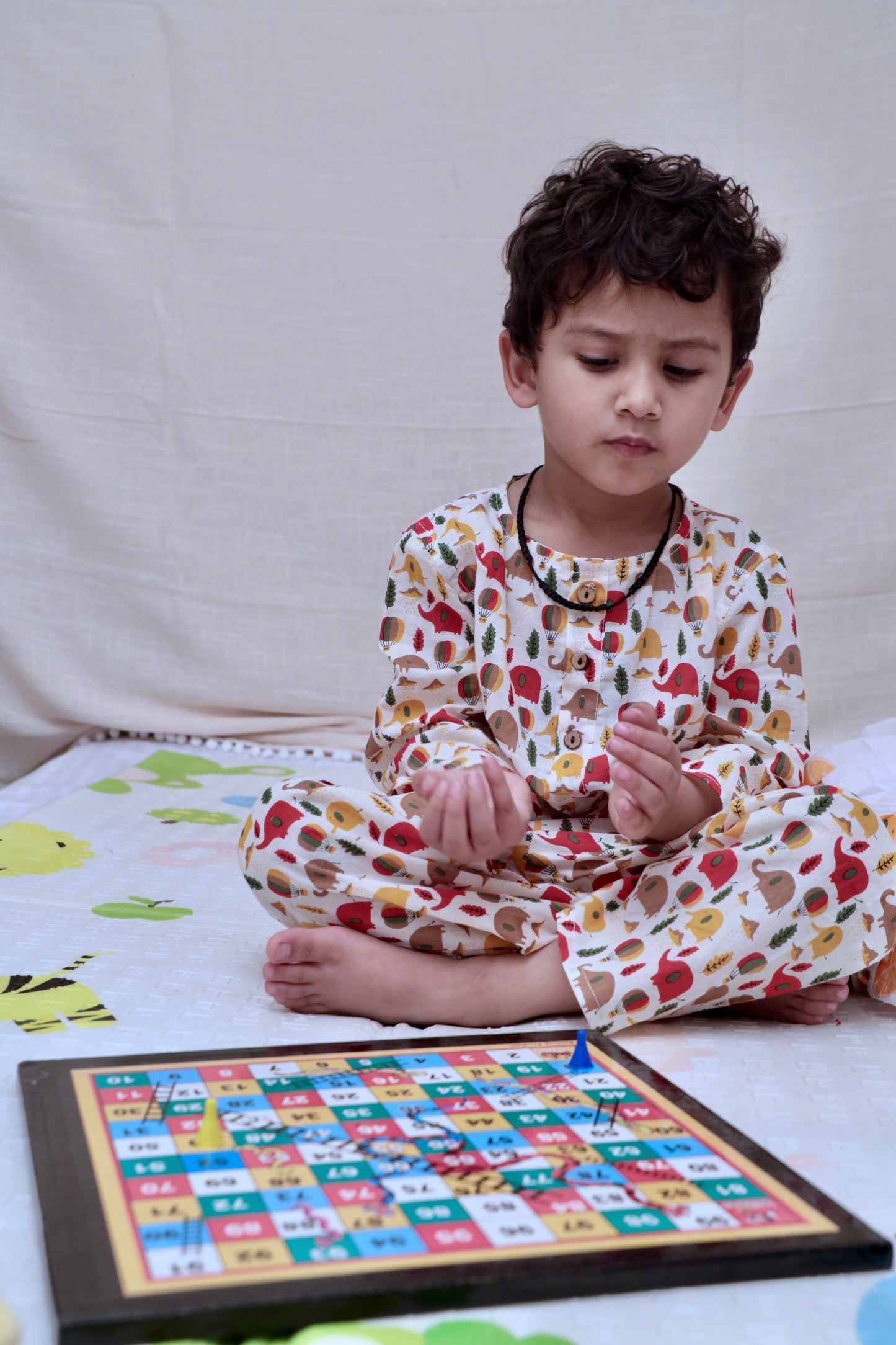 Jungle Snooze - Kids pure cotton night suit