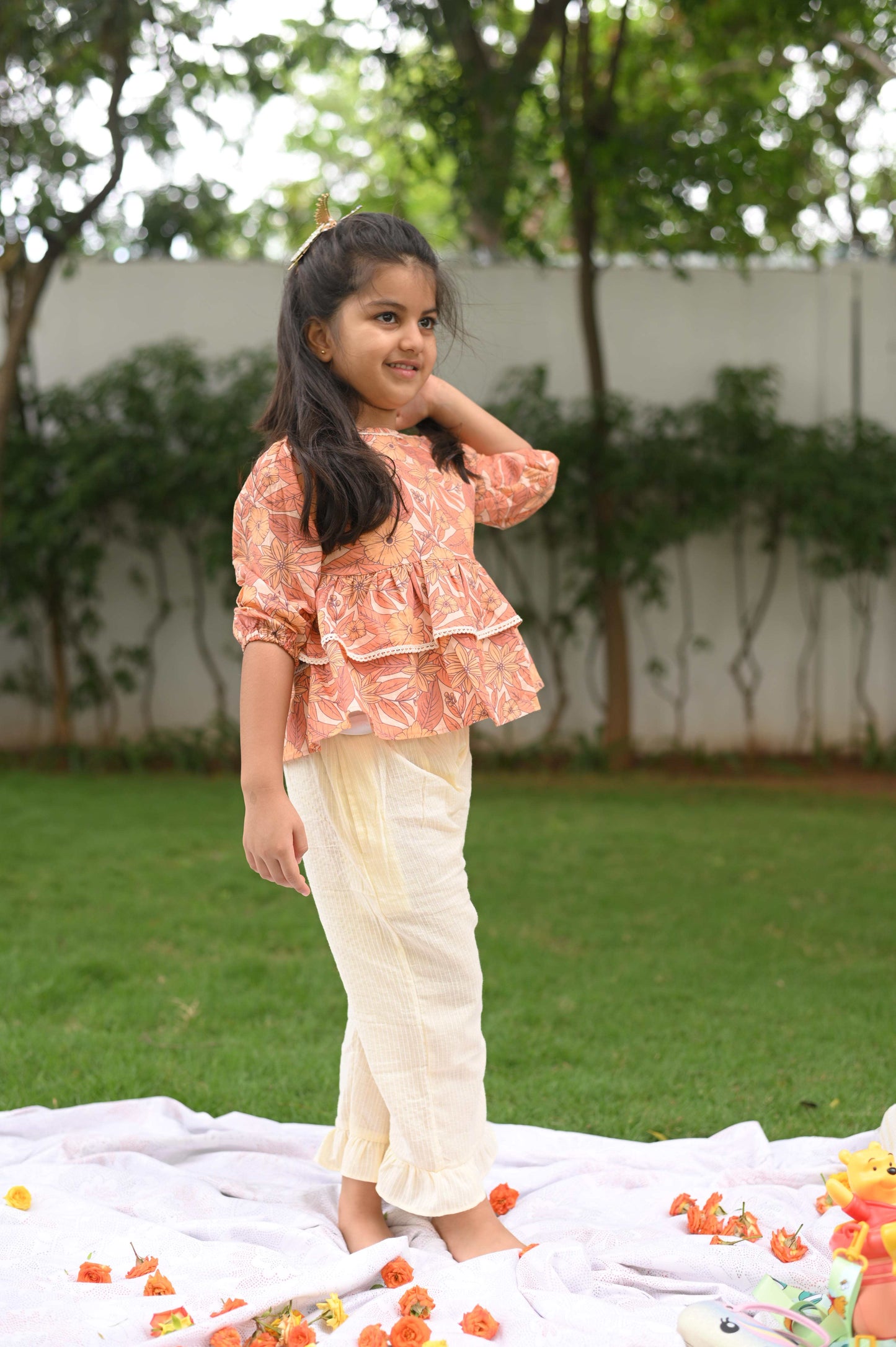 Autumn Petals - Top & Pants Set