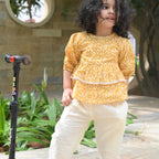 Mustard Floral - Top & Pants Set