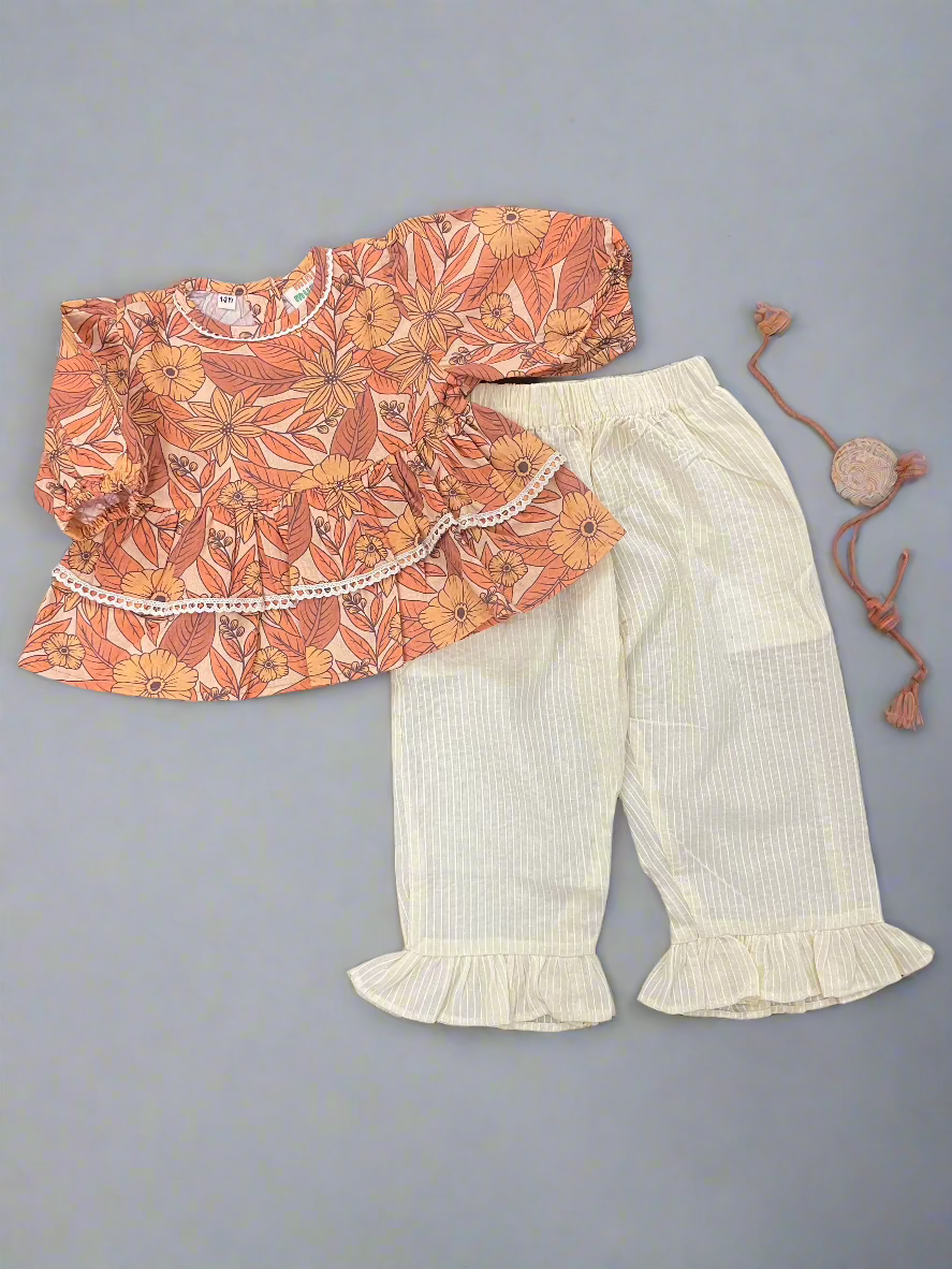 Autumn Petals - Top & Pants Set