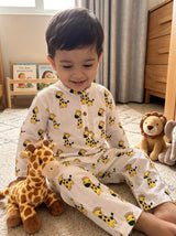 Dreamy Giraffes - Kids Pure Cotton Night Suit