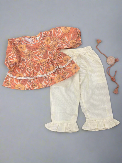 Autumn Petals - Top & Pants Set